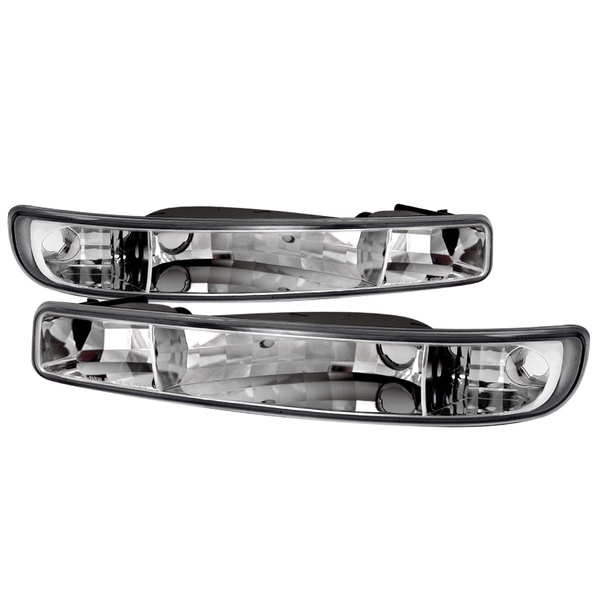 Spec-D Tuning 99-05 GMC Sierra Bumper Light Chrome Housing LB-GMC99-TM